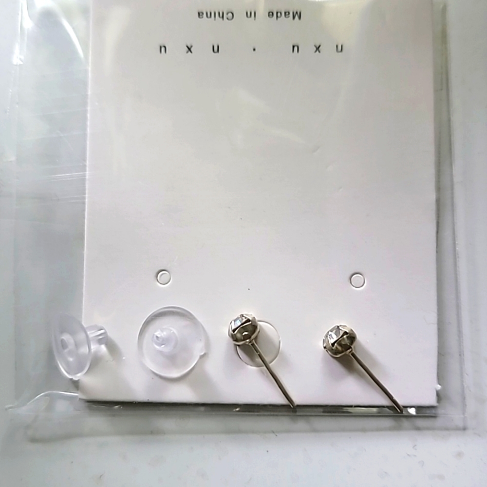 New earrings multi gem silver